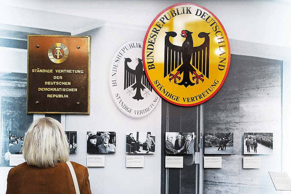 Exhibits at Tränenpalast Museum document the history of the Friedrichstraße crossing