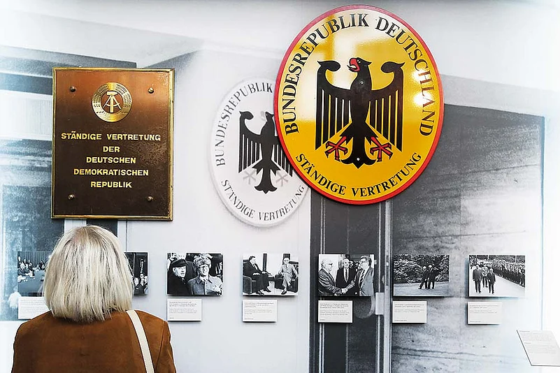 Exhibits at Tränenpalast Museum document the history of the Friedrichstraße crossing