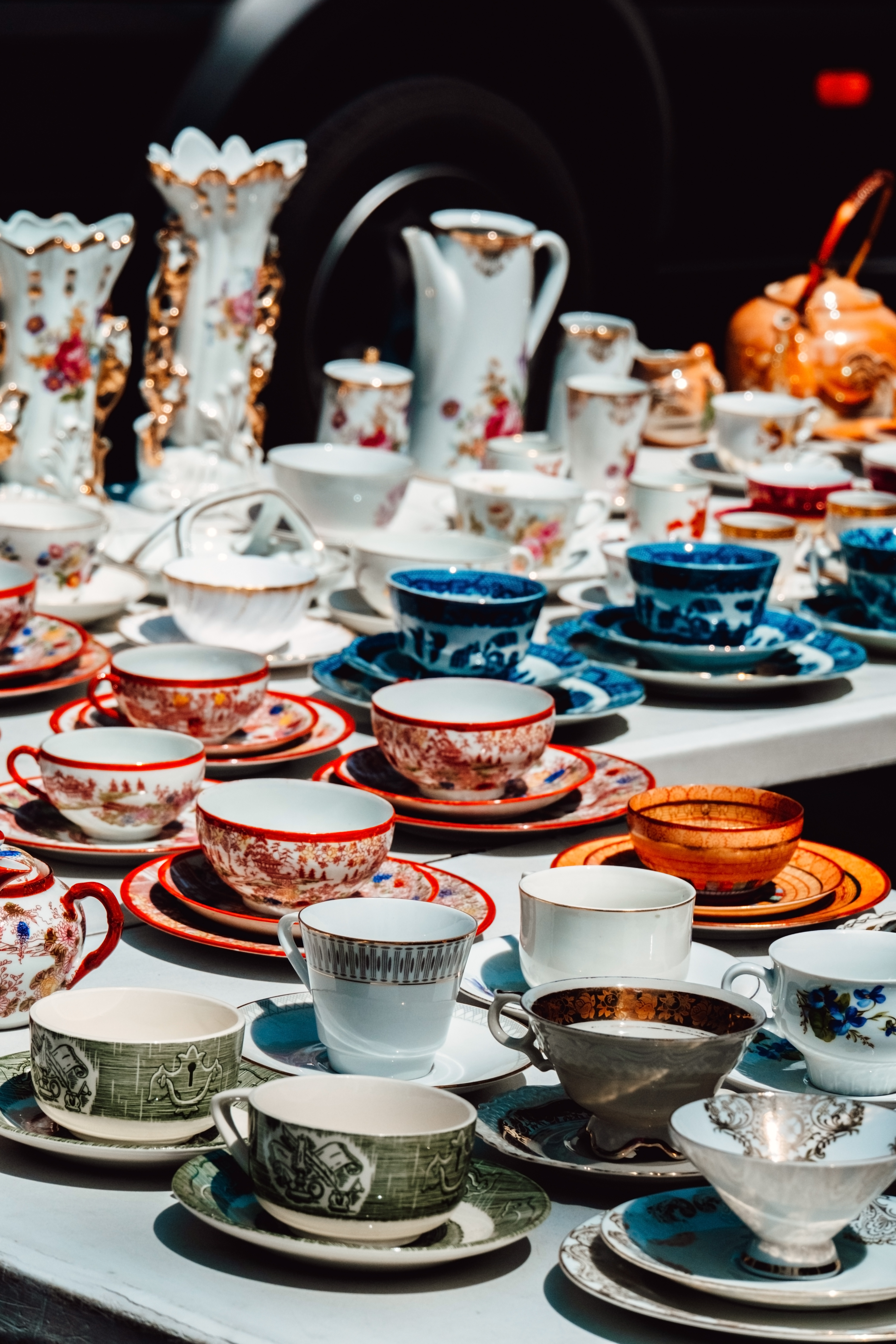 Vintage market on the Dry Bridge in Tbilisi