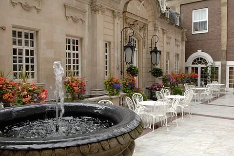 The courtyard at Dartmouth House 