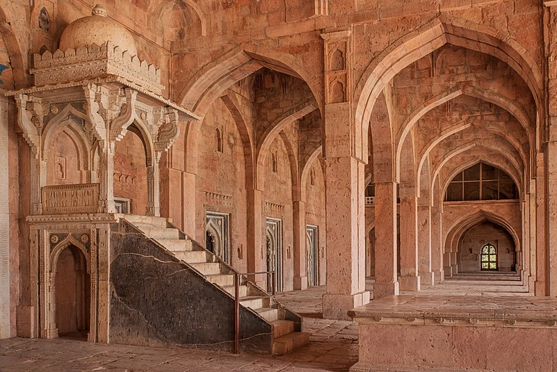 Interior of Jami Masjid in Mandu, Madhya Pradesh
