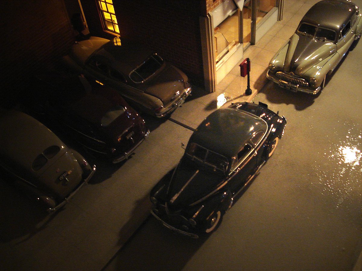 Flickr: Michael Paul Smith : Toy cars evoking a 1940s noir feel