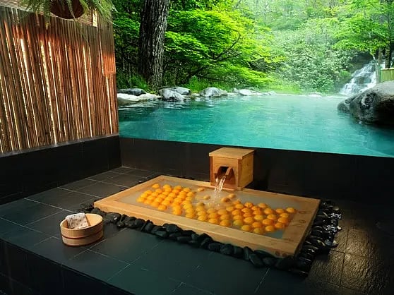 Japanese Hinoki onsen  spa for couples