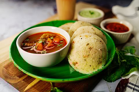 The Rava Idli is a timeless favourite