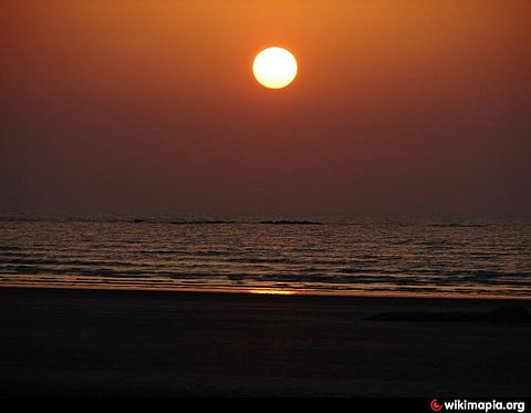 Sunset at Navapur beach