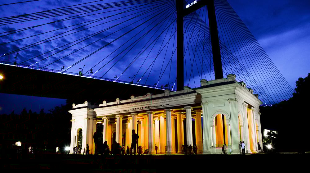 Prinsep Ghat on the banks of the Hooghly in Kolkata