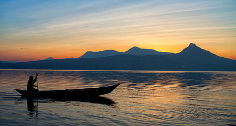 Sunset at Pawna Lake