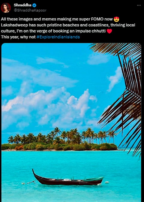 Shraddha Kapoor's tweet