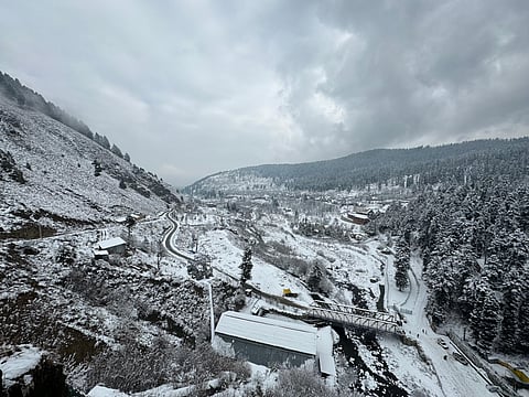 Snowfall in Gulmarg, December 23, 2023