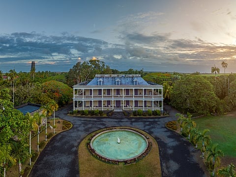 The Labourdonnais castle is a historical building on the island