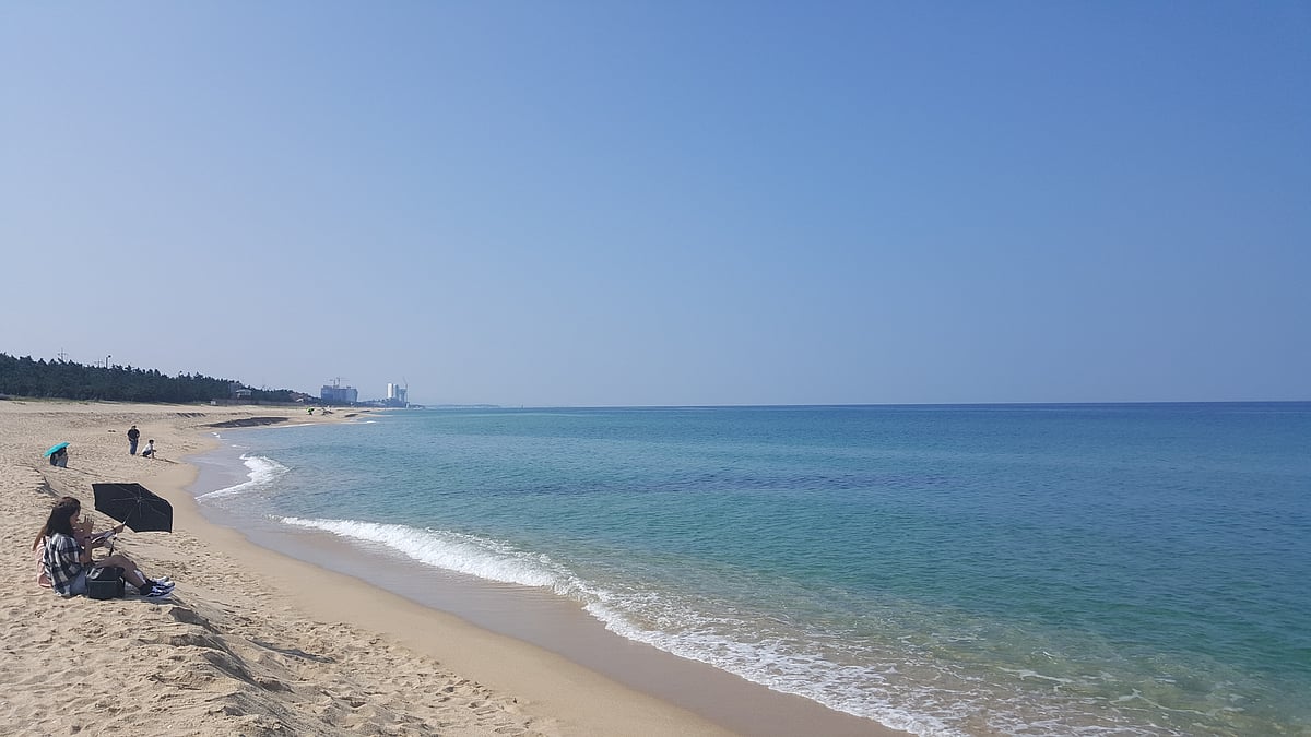 Anmok Beach is popular among surfers