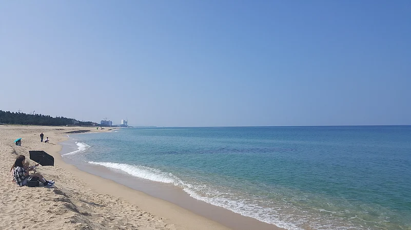 Anmok Beach is popular among surfers
