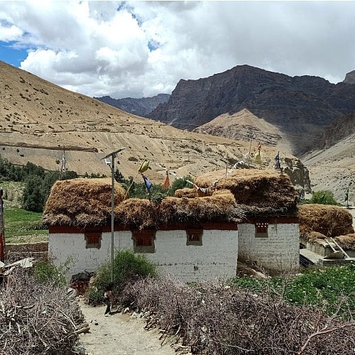 Traditional homes like this in Spiti are restored, and renovated to use as a tourism properties