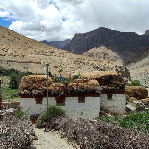 Traditional homes like this in Spiti are restored, and renovated to use as a tourism properties