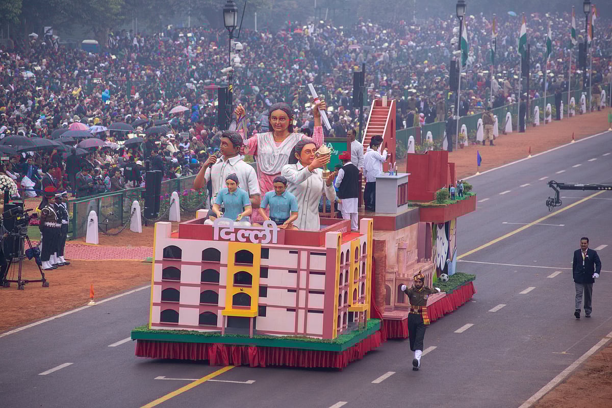 The celebrations features a grand procession of tableus from every state