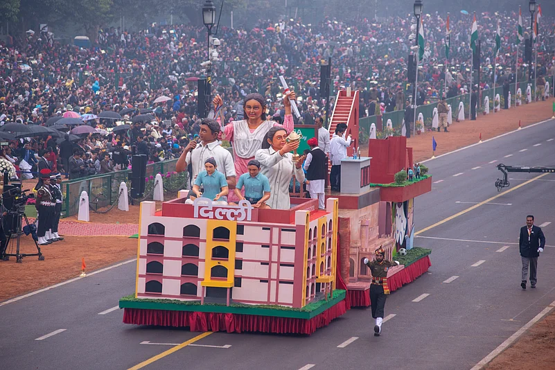 The celebrations features a grand procession of tableus from every state