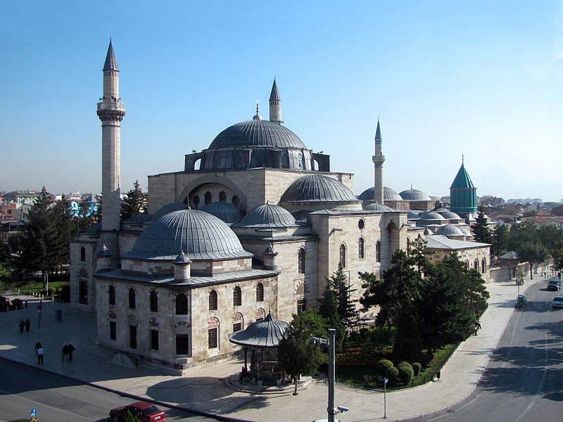 The enormous 16th-century Ottoman-era Selimiye Mosque built by Sultan Selim II in Konya