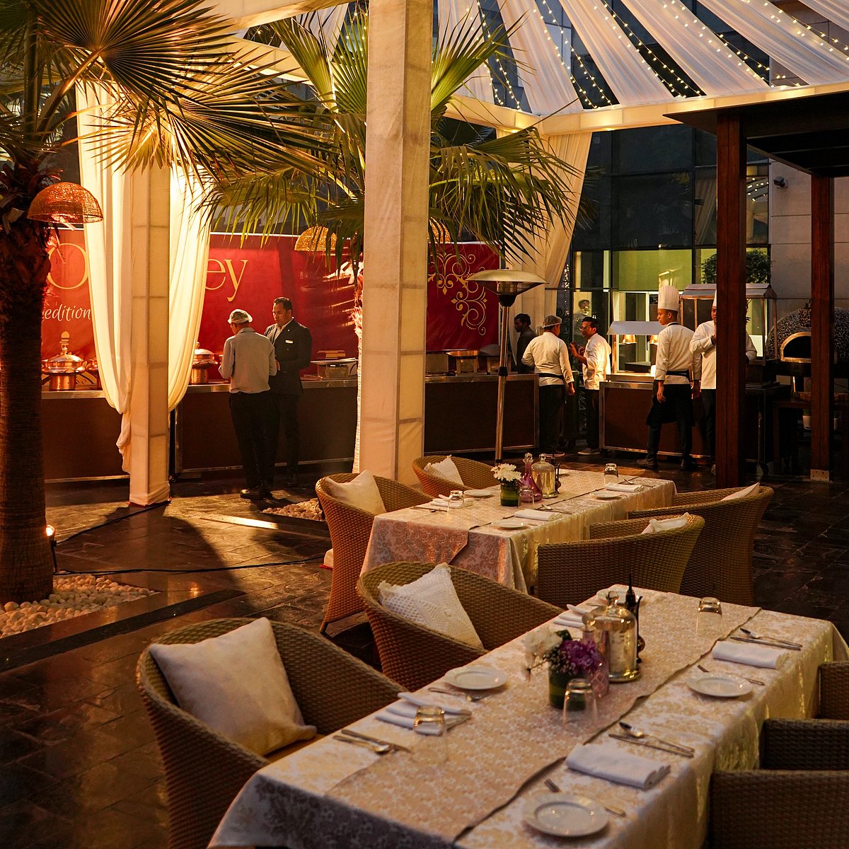 The evening set for the Awadhi Food Festival at K3 restaurant