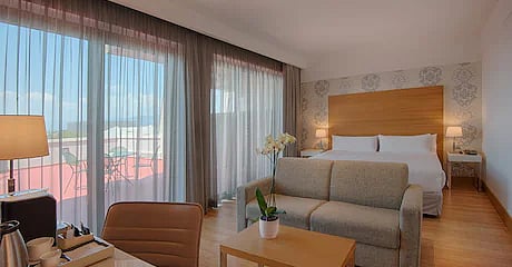 A Junior Suite at NH Hotels