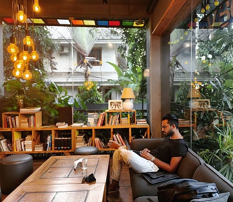 Café Papaya has a collection of interesting books