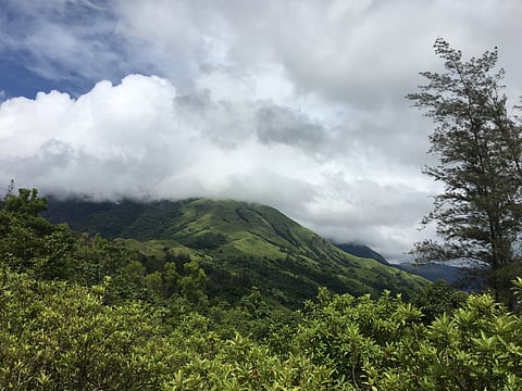 View from atop the Kumara Parvatha peak