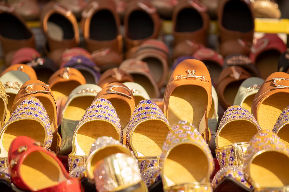 Punjabi Juttis are traditional punjab shoes for women