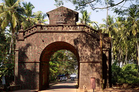 View of The Viceroy's Arch or The Arch of the Viceroy built in honor of Vasco Da Gama in 1599, by his grandson Fransisco da gama