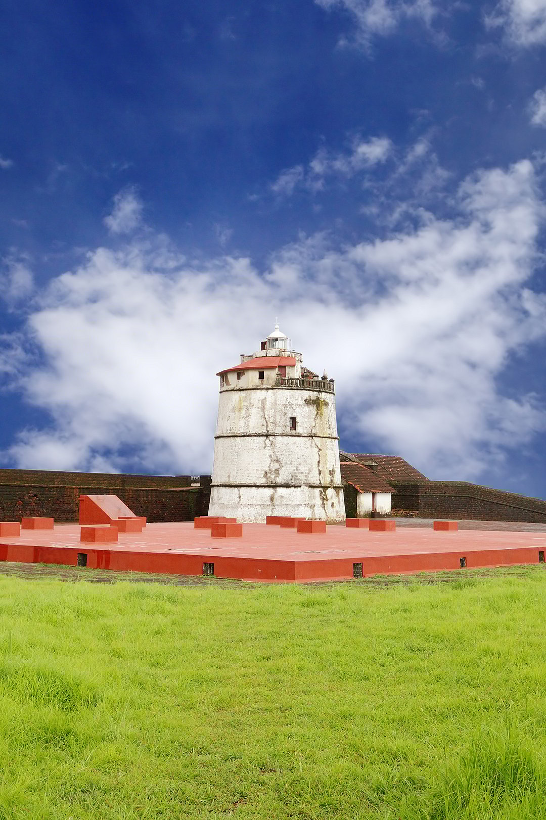 Fort Aguada, a 17th-century Portuguese fort in North Goa