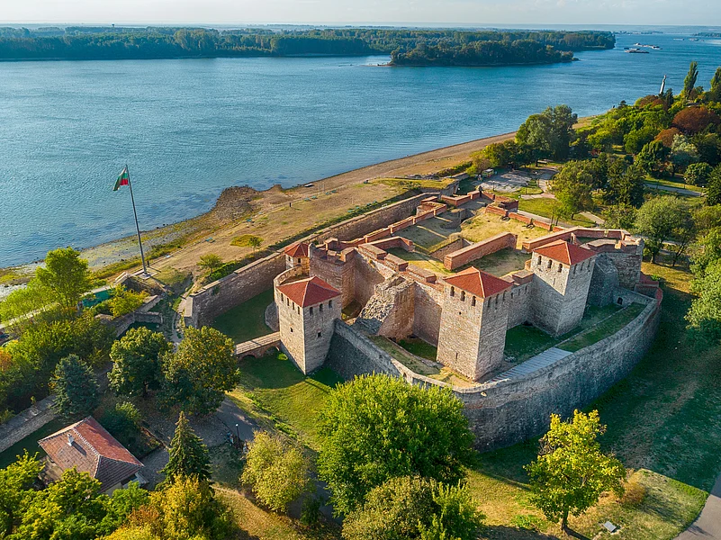 A shot of Baba Vida fortress in Vidin along the Danube, Bulgaria