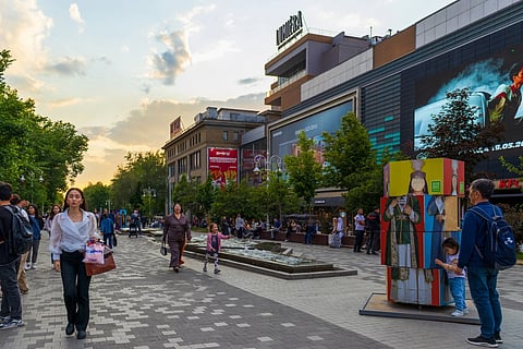 Arbat Avenue in Almaty