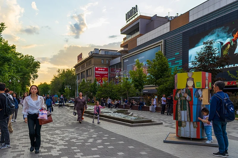 Arbat Avenue in Almaty
