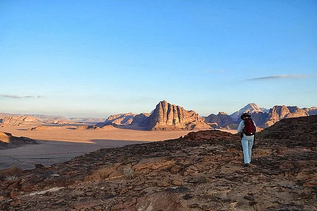 A view of Wadi Rum valley