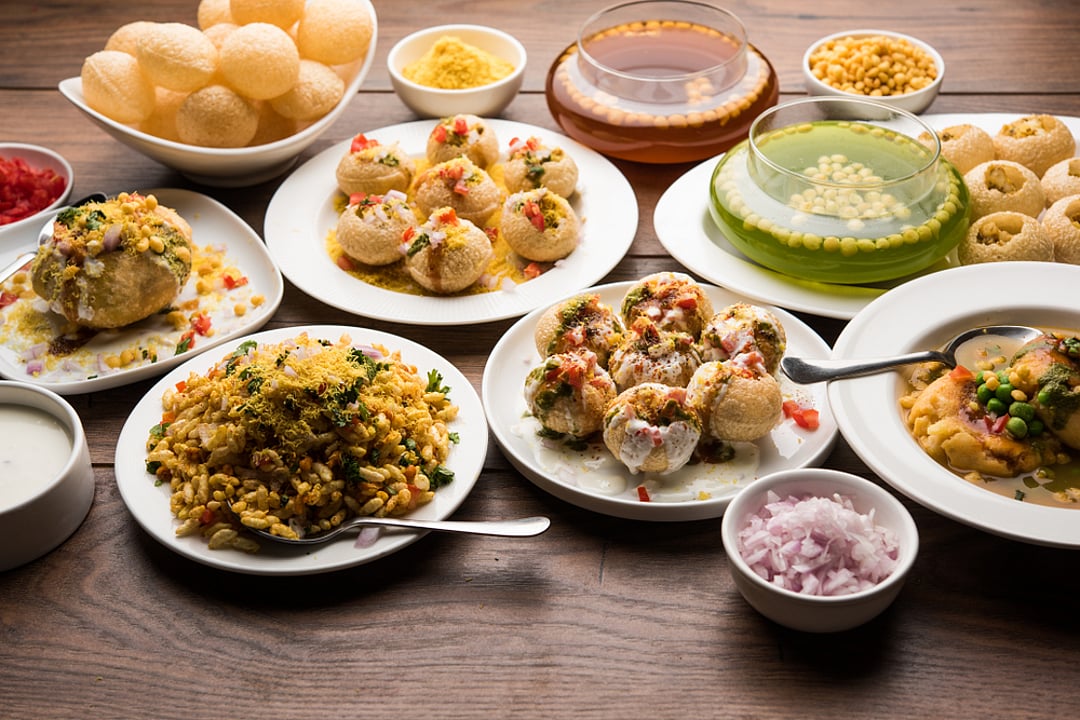 A smorgasbord of chaat and paani puri