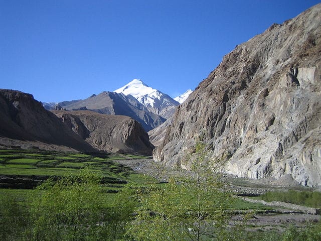 The Kang Yatze as seen from the Markha valley