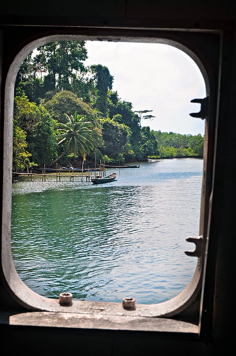 A view of Baratang from the ferry