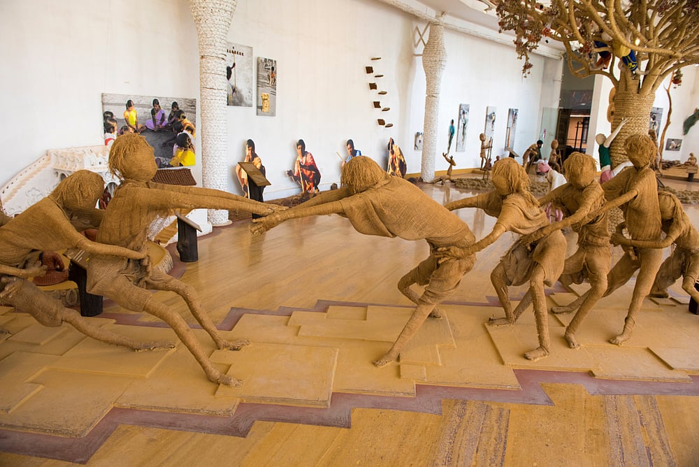 Striking installations at the Tribal Museum in Bhopal
