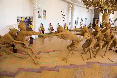 Striking installations at the Tribal Museum in Bhopal