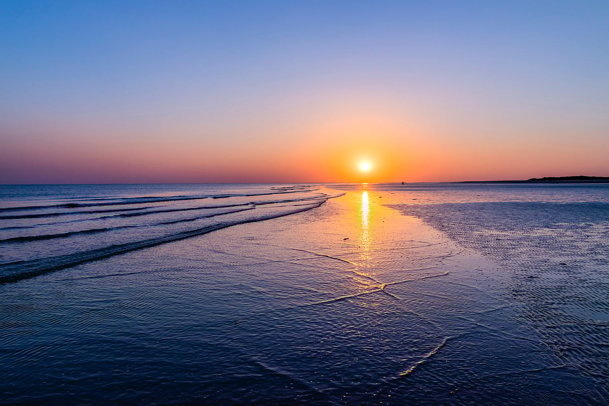 Sunset over Mandvi Beach