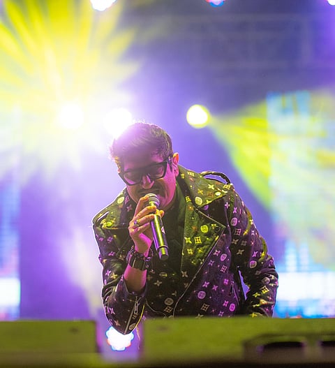 Neeraj Shridhar performed as part of the Bombay Vikings
