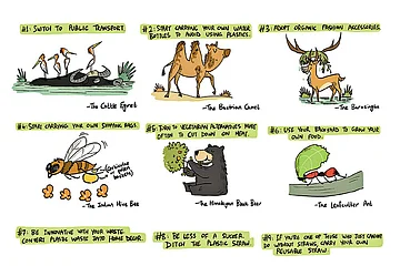 12 Green Resolution Suggestions From Wild Animals