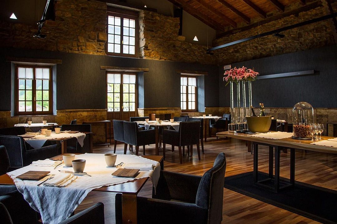 The  Michelin award-winning stone and wood restaurant 