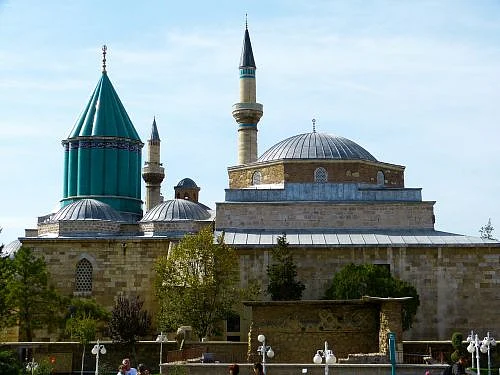 Mevlana Museum, the grand Seljuk-era tomb where the Mevlana is interred