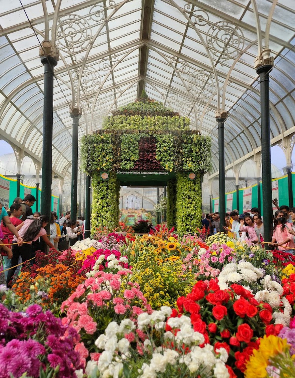 A glimpse of the flower show held in January 2023