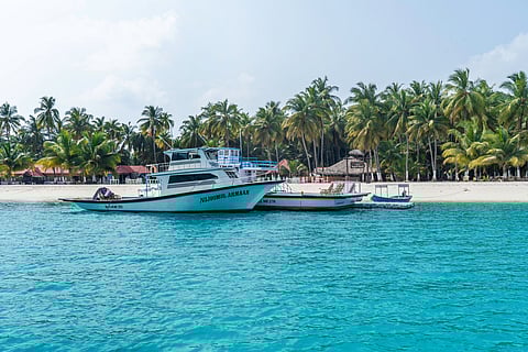 A view of the Lakshadweep Islands