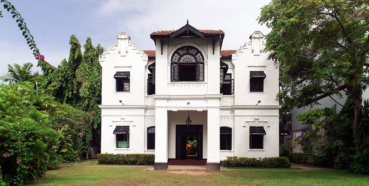 The Dutch Burgher Union building on the edge of Colombos Kollupitiya neighbourhood is a flashback to time before trouble came to Serendip