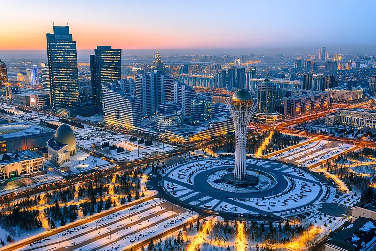 Aerial view of Astana in Kazakhstan - evgenykz/Shutterstock