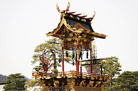 One of the ornate floats of the Takayama Festival 
