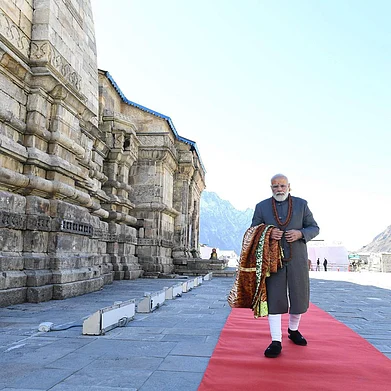 narendramodi/instagram : Narendra Modi at Kedarnath