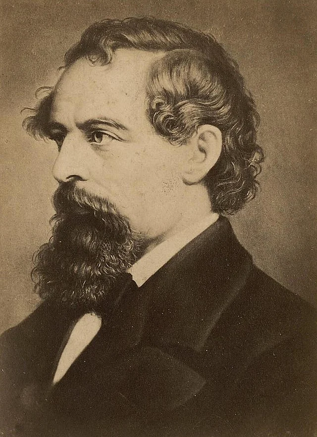 A portrait of novelist Charles Dickens