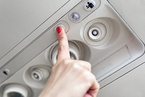 Ask a flight attendant politely about the availability of other seats